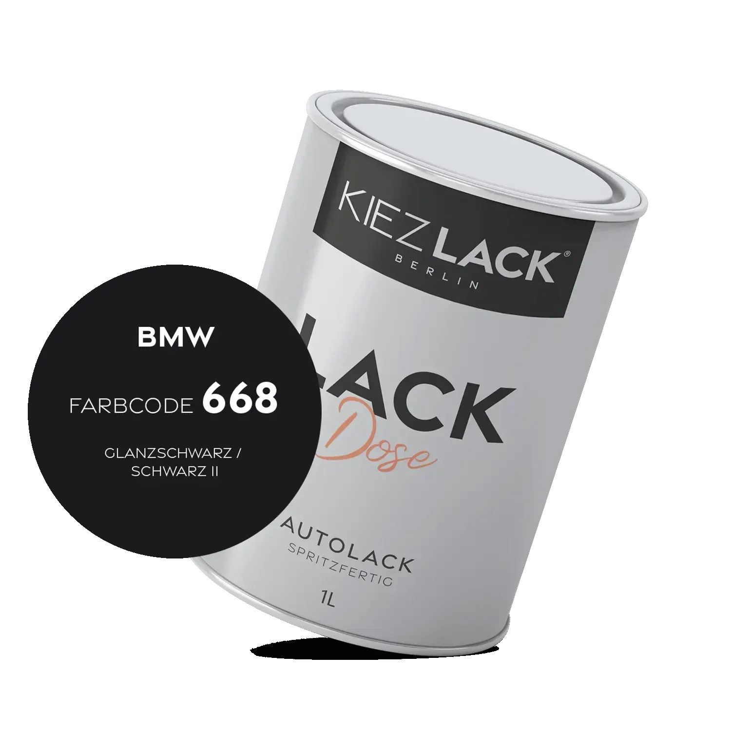 Kiezlack 1K Autolack Lackdose Basislack spritzfertig BMW 354 TITANSILBER Metallic