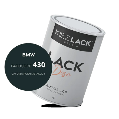 Kiezlack 1K Autolack Lackdose Basislack spritzfertig BMW 430 OXFORDGRUEN Metallic II