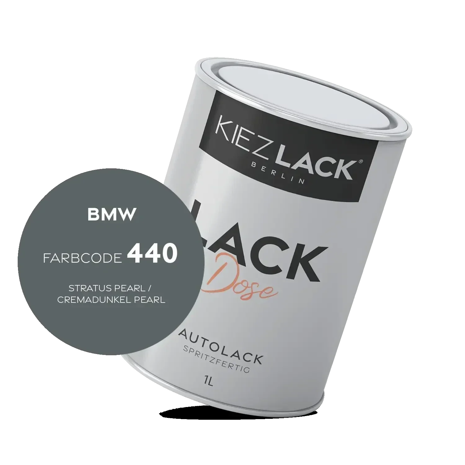 Kiezlack 1K Autolack Lackdose Basislack spritzfertig BMW 440 STRATUS PEARL