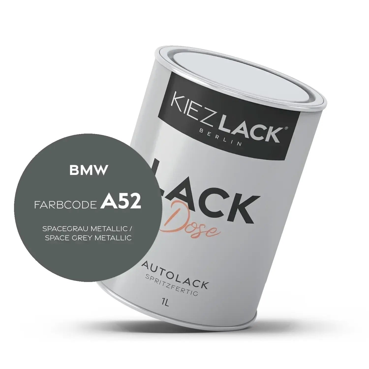 1K Autolack Lackdose Basislack spritzfertig BMW A52 SPACEGRAU Metallic