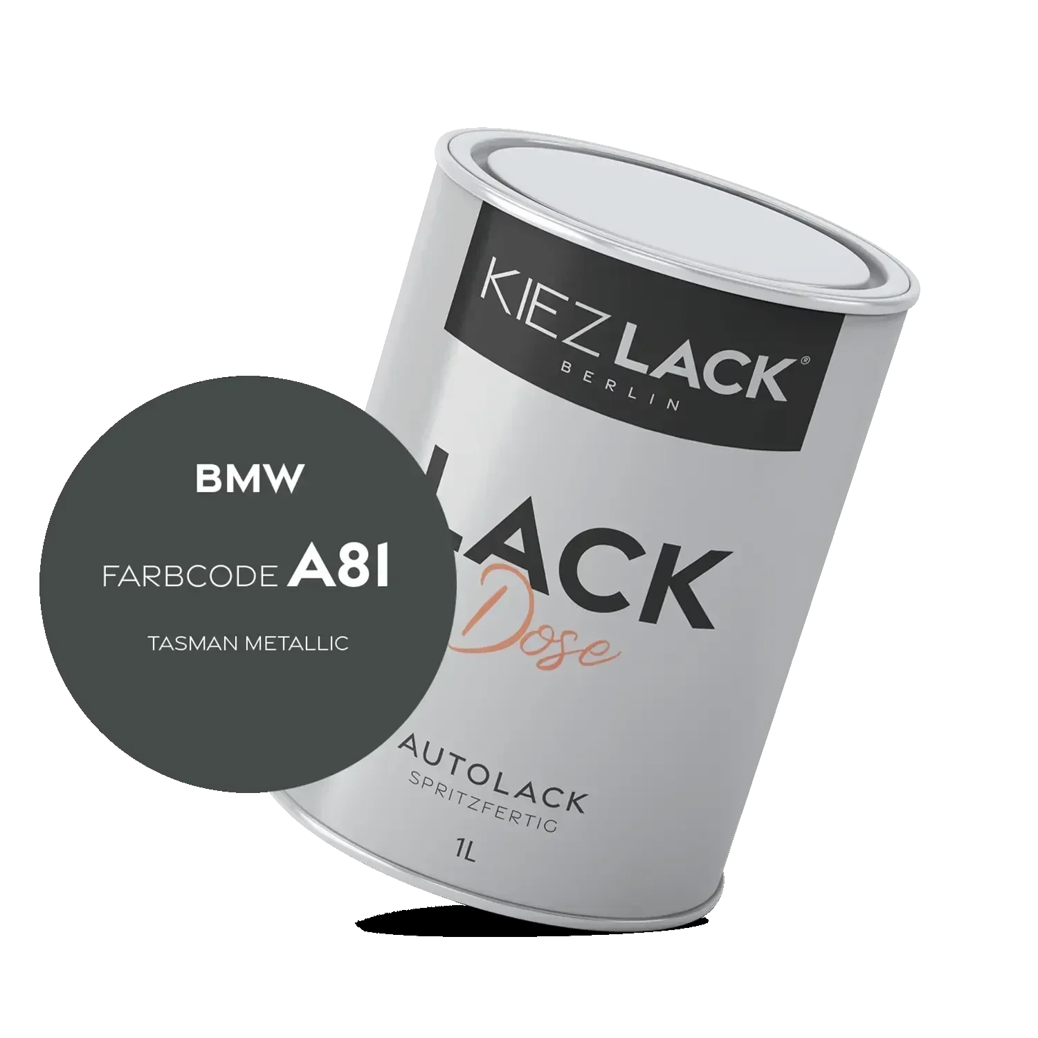 Kiezlack 1K Autolack Lackdose Basislack spritzfertig BMW A81 TASMAN Metallic