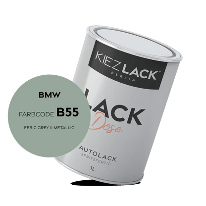 Kiezlack 1K Autolack Lackdose Basislack spritzfertig BMW B55 FERIC GREY II Metallic
