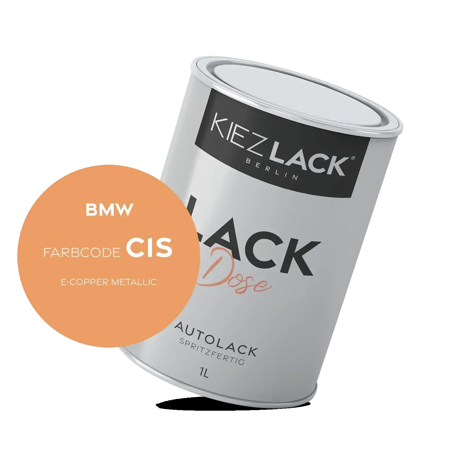 Kiezlack 1K Autolack Lackdose Basislack spritzfertig BMW C1S E-COPPER Metallic