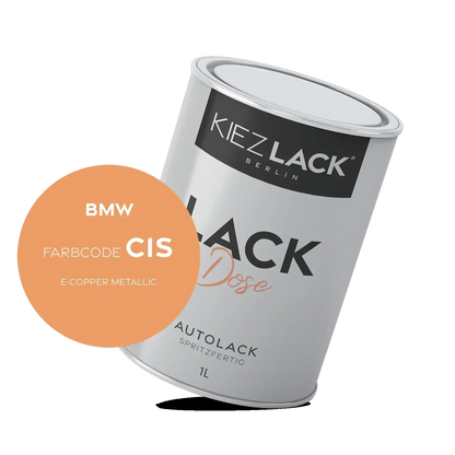 Kiezlack 1K Autolack Lackdose Basislack spritzfertig BMW C1S E-COPPER Metallic
