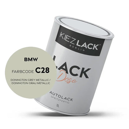 1K Autolack Lackdose Basislack spritzfertig BMW C28 DONINGTON GREY Metallic