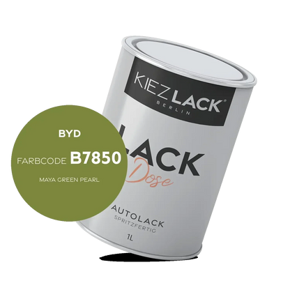 Kiezlack 1K Autolack Lackdose Basislack spritzfertig BYD B7850 MAYA GREEN PEARL