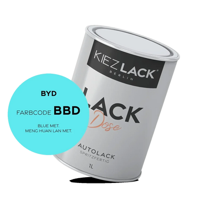 Kiezlack 1K Autolack Lackdose Basislack spritzfertig BYD BBD BLUE MET.