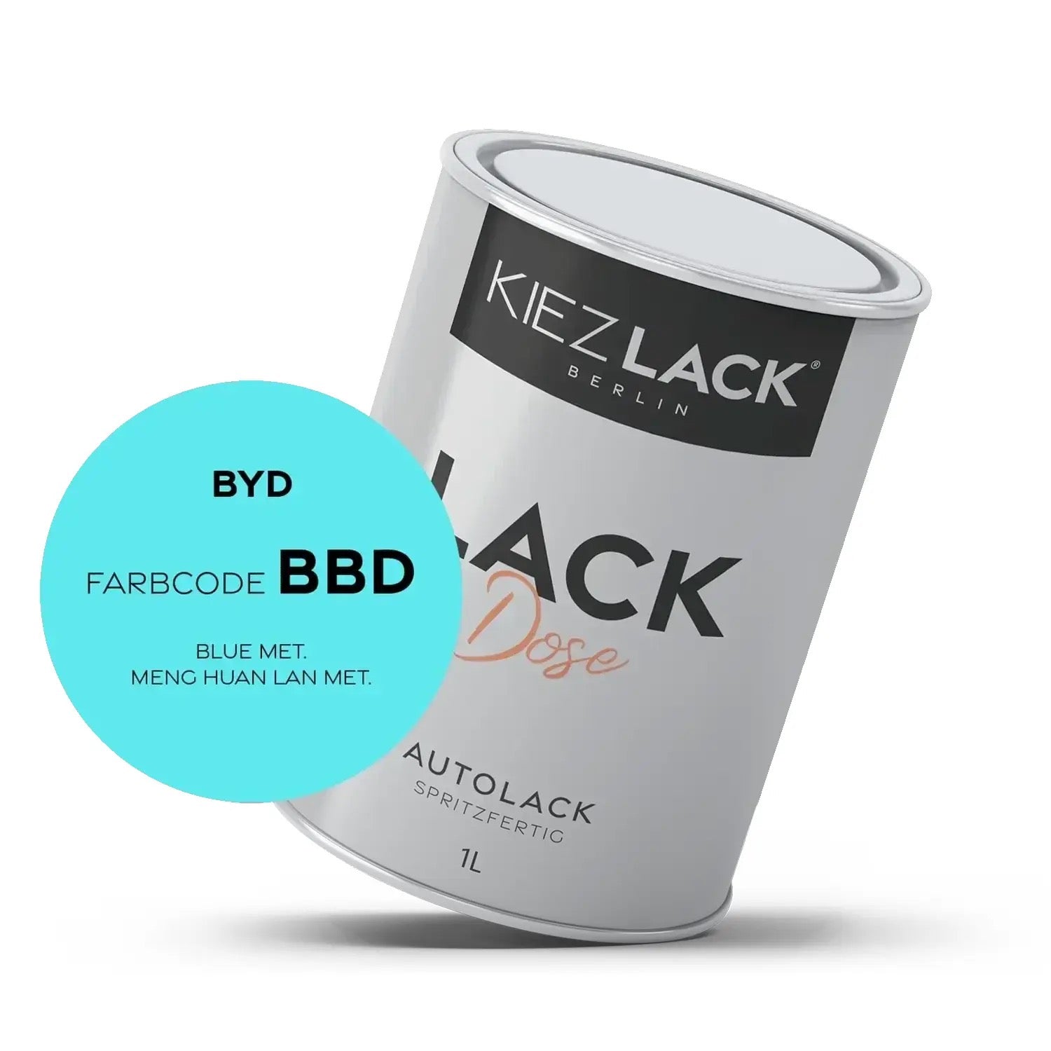 1K Autolack Lackdose Basislack spritzfertig BYD BBD BLUE MET.