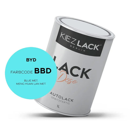 1K Autolack Lackdose Basislack spritzfertig BYD BBD BLUE MET.