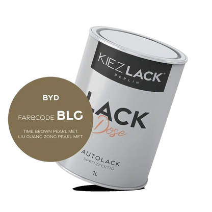 Kiezlack 1K Autolack Lackdose Basislack spritzfertig BYD BLG TIME BROWN PEARL MET.