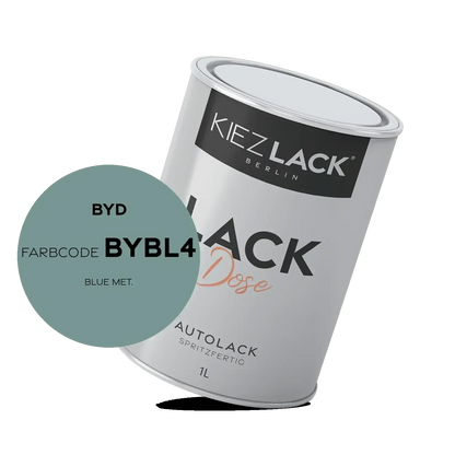 Kiezlack 1K Autolack Lackdose Basislack spritzfertig BYD BYBL4 BLUE MET.