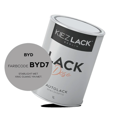 Kiezlack 1K Autolack Lackdose Basislack spritzfertig BYD BYD7 STARLIGHT MET.