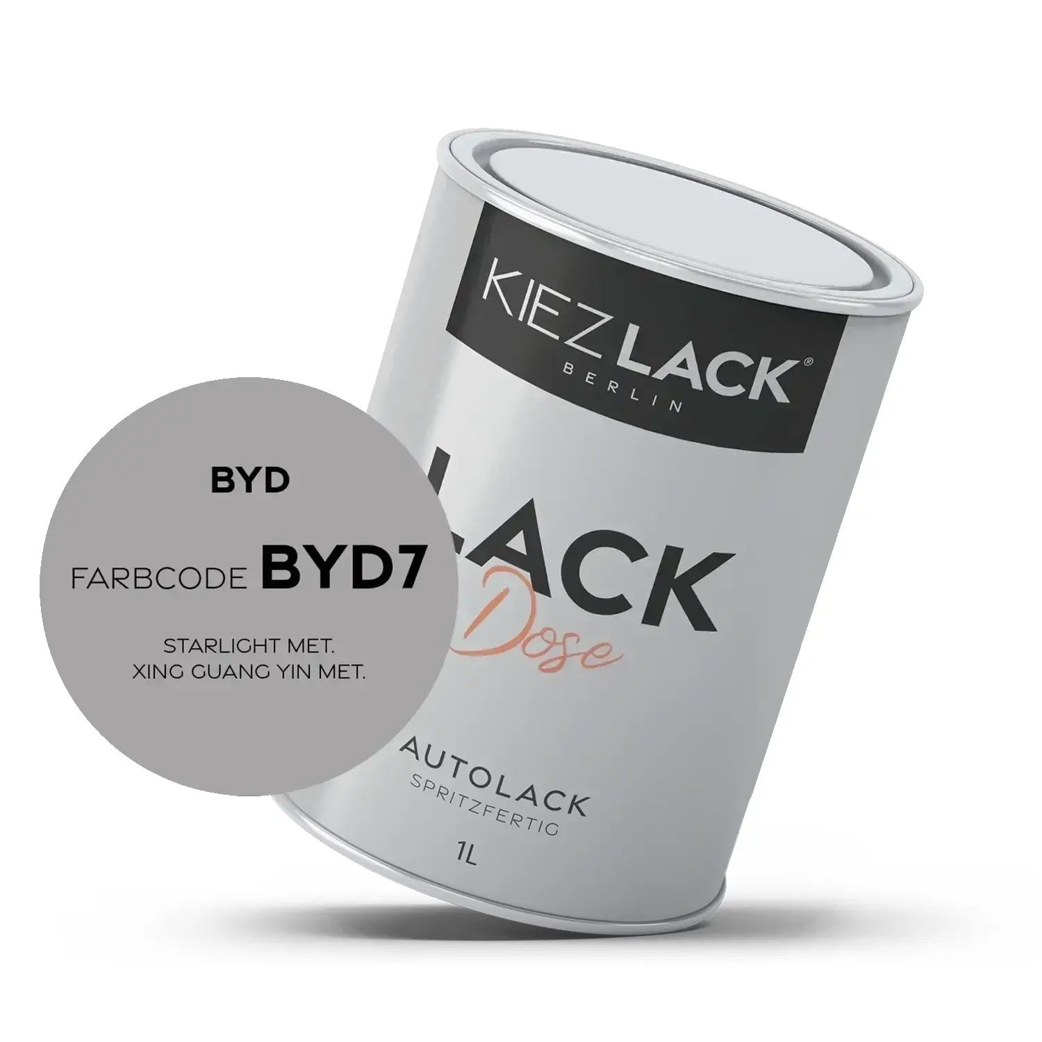 1K Autolack Lackdose Basislack spritzfertig BYD BYD7 STARLIGHT MET.