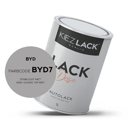 1K Autolack Lackdose Basislack spritzfertig BYD BYD7 STARLIGHT MET.