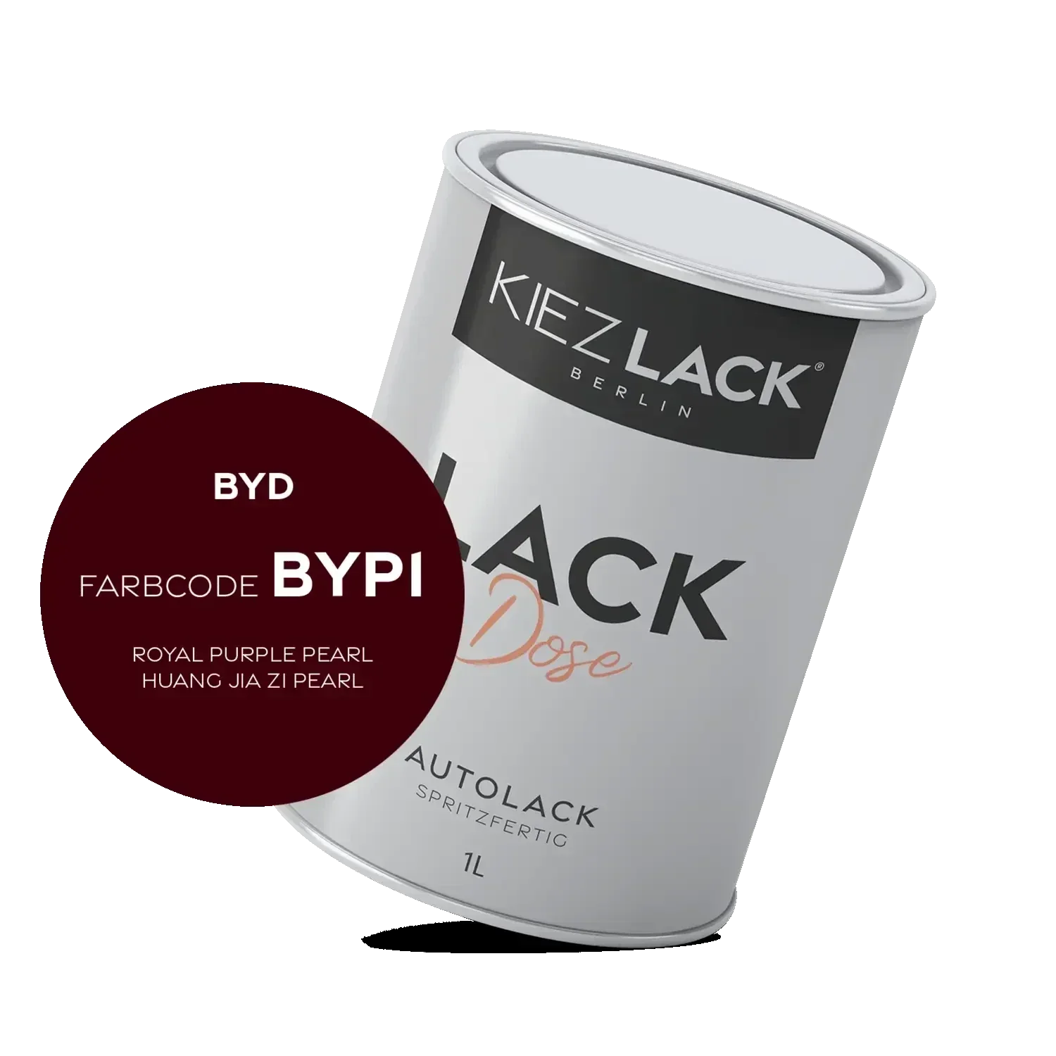 Kiezlack 1K Autolack Lackdose Basislack spritzfertig BYD BYP1 ROYAL PURPLE PEARL