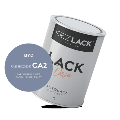Kiezlack 1K Autolack Lackdose Basislack spritzfertig BYD CA2 TARO PURPLE MET.