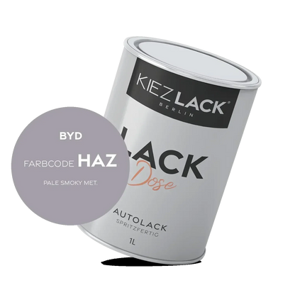 Kiezlack 1K Autolack Lackdose Basislack spritzfertig BYD HAZ PALE SMOKY MET.