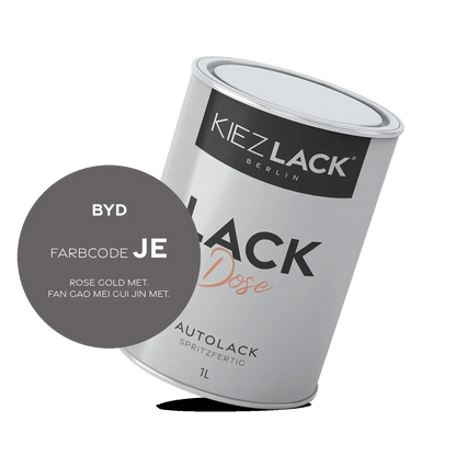 Kiezlack 1K Autolack Lackdose Basislack spritzfertig BYD JE ROSE GOLD MET.