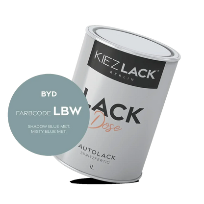 Kiezlack 1K Autolack Lackdose Basislack spritzfertig BYD LBW SHADOW BLUE MET.