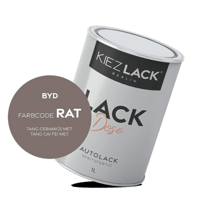 Kiezlack 1K Autolack Lackdose Basislack spritzfertig BYD RAT TANG CERAMICS MET.