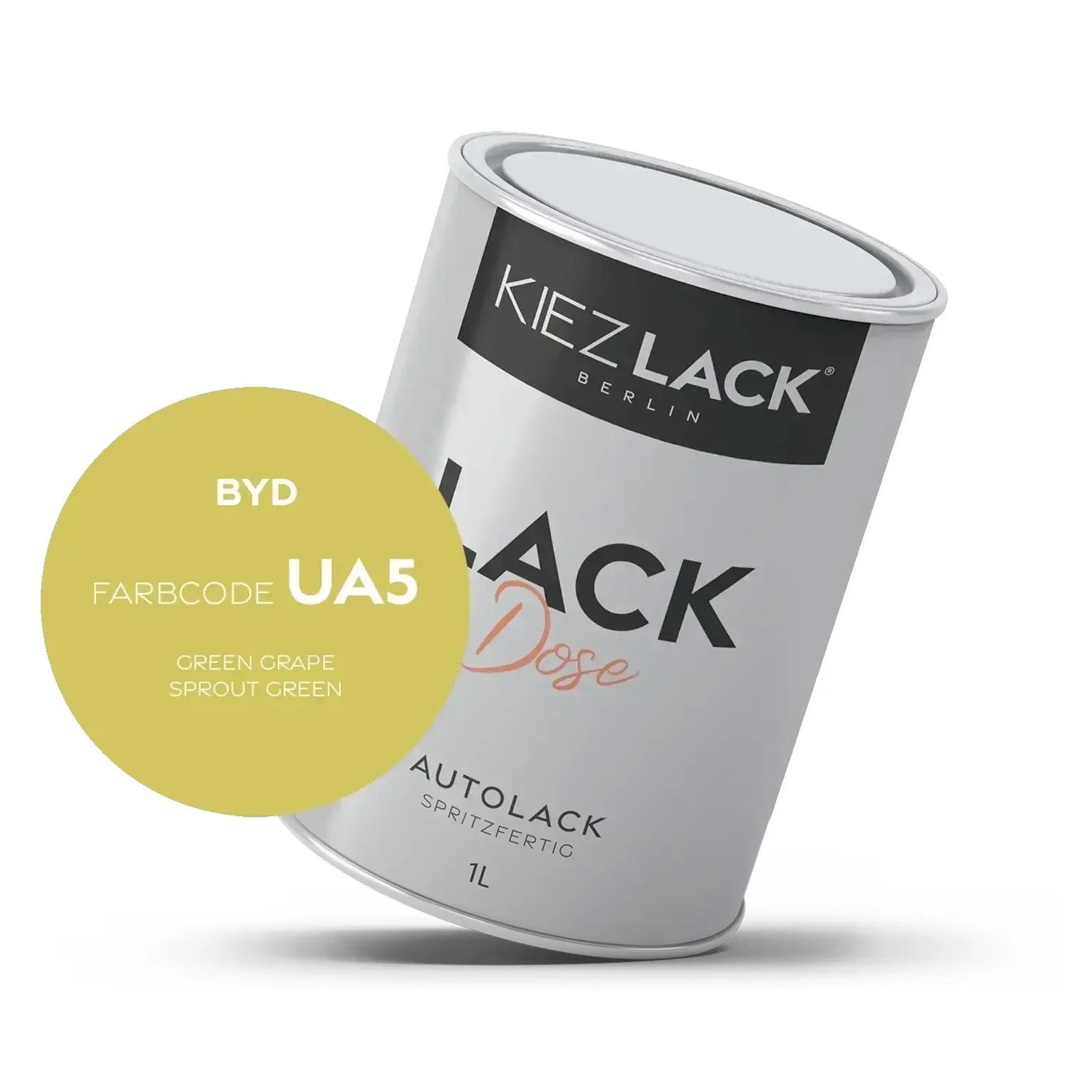 1K Autolack Lackdose Basislack spritzfertig BYD UA5 GREEN GRAPE