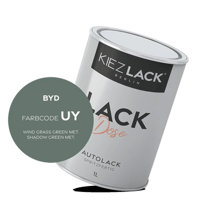 Kiezlack 1K Autolack Lackdose Basislack spritzfertig BYD UY WIND GRASS GREEN MET.