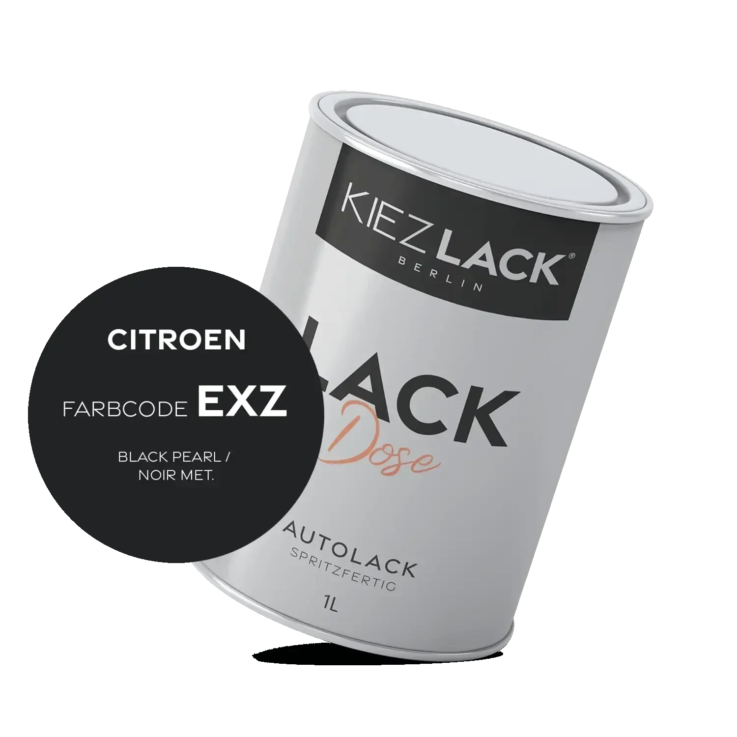 Kiezlack 1K Autolack Lackdose Basislack spritzfertig CITROEN EXZ BLACK PEARL