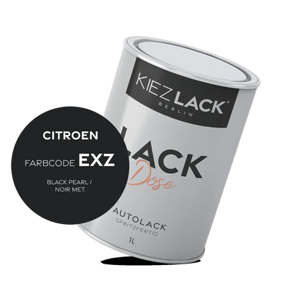 Kiezlack 1K Autolack Lackdose Basislack spritzfertig CITROEN EXZ BLACK PEARL