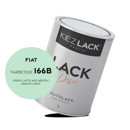 Kiezlack 1K Autolack Lackdose Basislack spritzfertig FIAT 166B VERDE LATTE AND MENTA