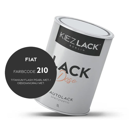 1K Autolack Lackdose Basislack spritzfertig FIAT 210 TITANIUM FLASH PEARL MET.
