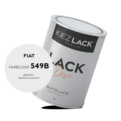 Kiezlack 1K Autolack Lackdose Basislack spritzfertig FIAT 549B BIANCO