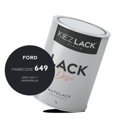 Kiezlack 1K Autolack Lackdose Basislack spritzfertig FORD 649 DEEP NAVY
