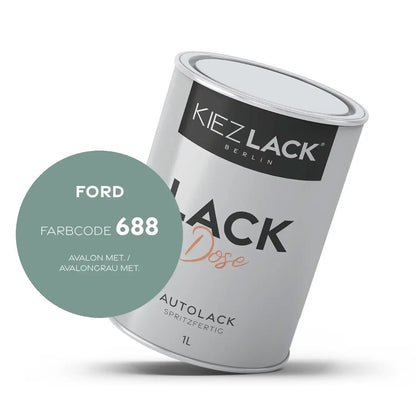 1K Autolack Lackdose Basislack spritzfertig FORD 688 AVALON MET.