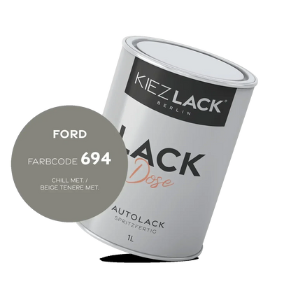Kiezlack Autolack 1K Autolack Lackdose Basislack spritzfertig FORD 694 CHILL MET.