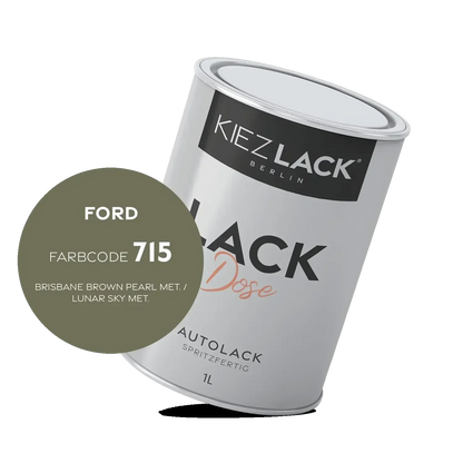 Kiezlack 1K Autolack Lackdose Basislack spritzfertig FORD 715 BRISBANE BROWN PEARL MET.