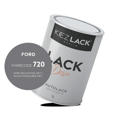 Kiezlack 1K Autolack Lackdose Basislack spritzfertig FORD 720 DARK MICASTONE MET.