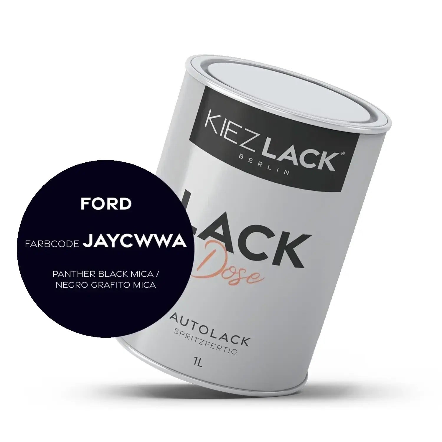 1K Autolack Lackdose Basislack spritzfertig FORD JAYCWWA PANTHER BLACK MICA