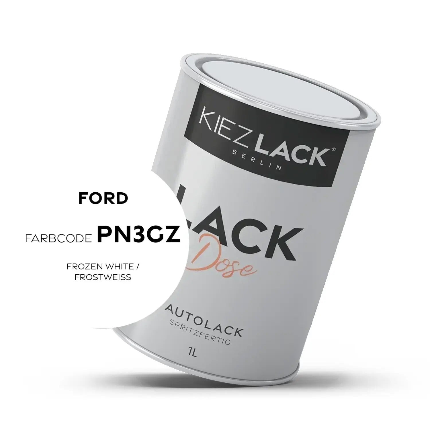 1K Autolack Lackdose Basislack spritzfertig FORD PN3GZ FROZEN WHITE