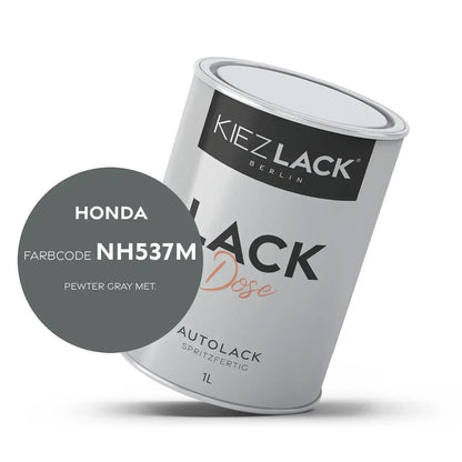 1K Autolack Lackdose Basislack spritzfertig HONDA NH537M PEWTER GRAY MET.