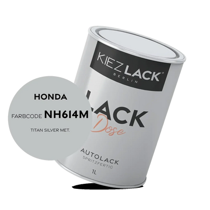 Kiezlack 1K Autolack Lackdose Basislack spritzfertig HONDA NH614M TITAN SILVER MET.