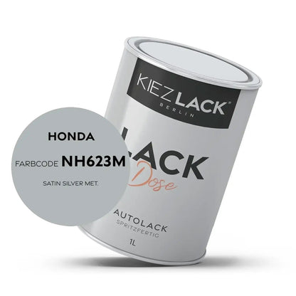1K Autolack Lackdose Basislack spritzfertig HONDA NH623M SATIN SILVER MET.