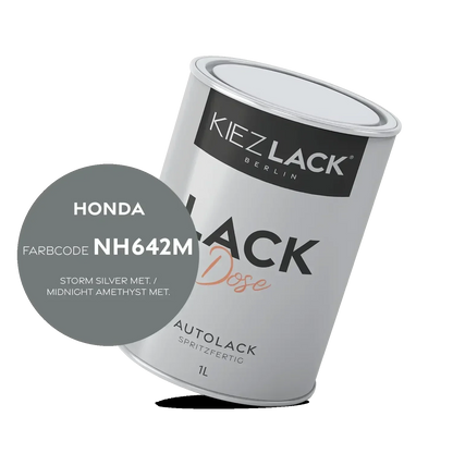 Kiezlack 1K Autolack Lackdose Basislack spritzfertig HONDA NH642M STORM SILVER MET.