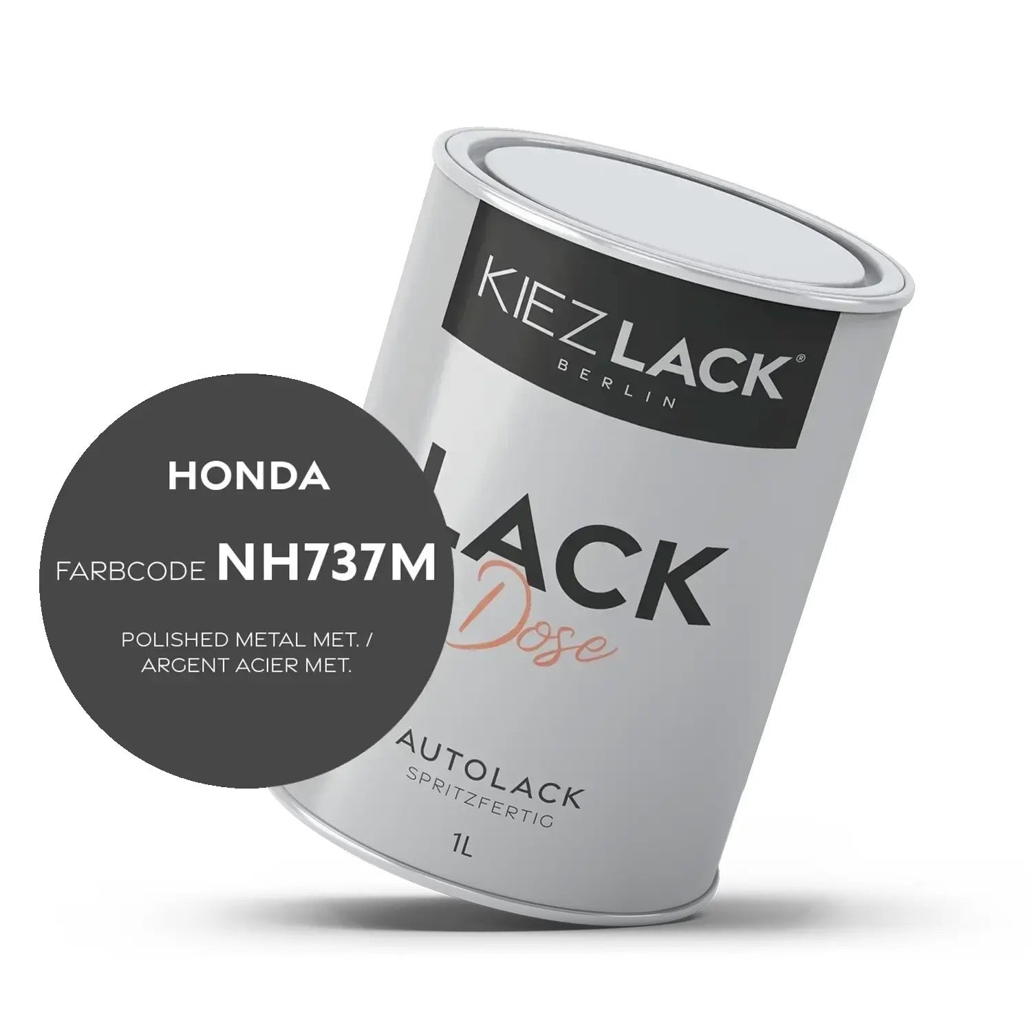 1K Autolack Lackdose Basislack spritzfertig HONDA NH737M POLISHED METAL MET.