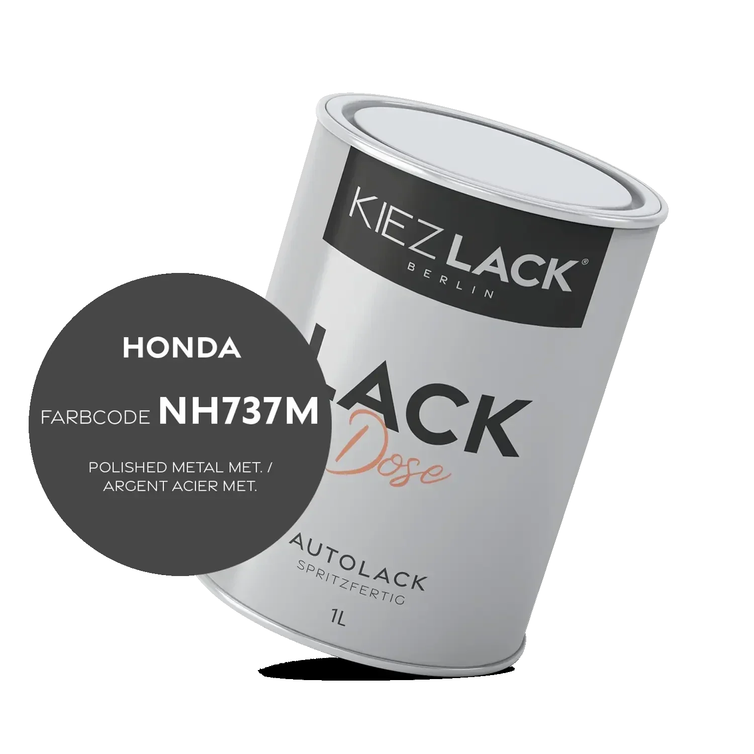 Kiezlack 1K Autolack Lackdose Basislack spritzfertig HONDA NH737M POLISHED METAL MET.