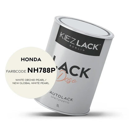 1K Autolack Lackdose Basislack spritzfertig HONDA NH788P WHITE ORCHID PEARL