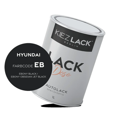Kiezlack 1K Autolack Lackdose Basislack spritzfertig HYUNDAI EB EBONY BLACK