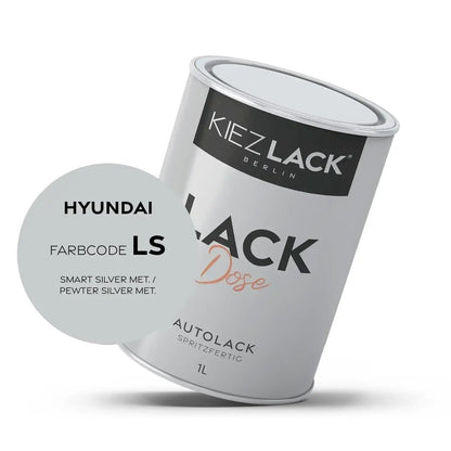 Kiezlack 1K Autolack Lackdose Basislack spritzfertig HYUNDAI LS SMART SILVER MET.