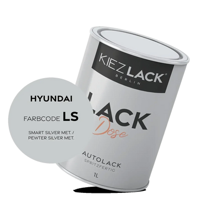 Kiezlack 1K Autolack Lackdose Basislack spritzfertig HYUNDAI LS SMART SILVER MET.
