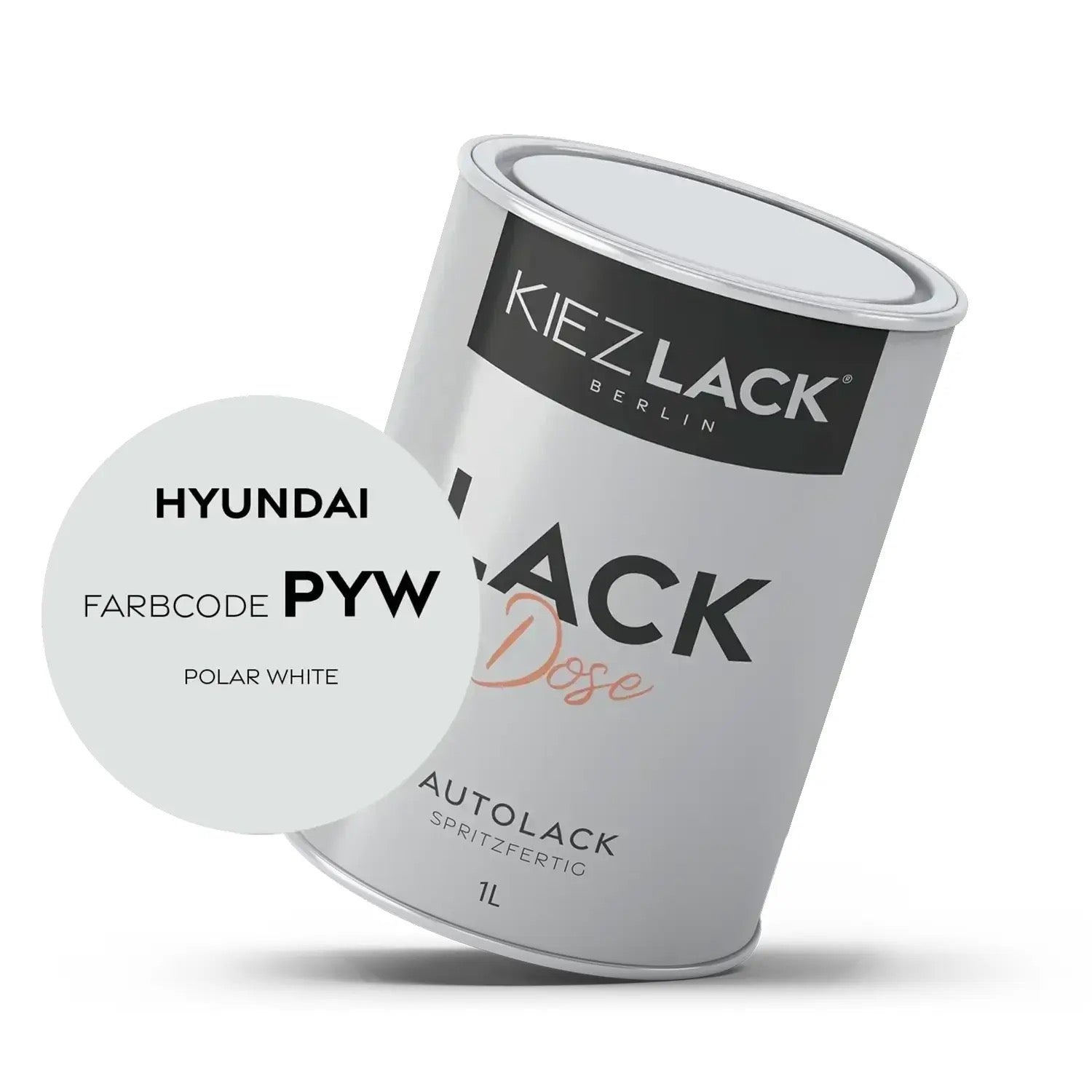Kiezlack 1K Autolack Lackdose Basislack spritzfertig HYUNDAI PSW POLAR WHITE