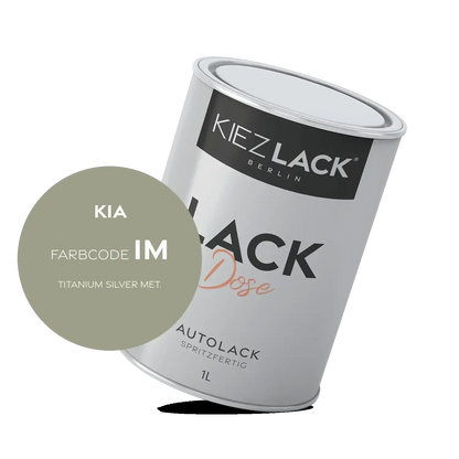 Kiezlack 1K Autolack Lackdose Basislack spritzfertig KIA IM TITANIUM SILVER MET.